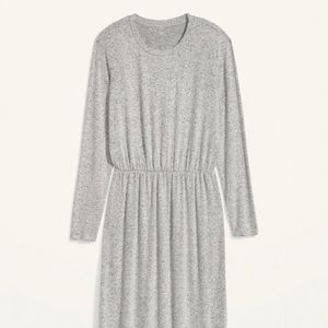 Plus Knit Defined Waist Midi Dress (Tall)